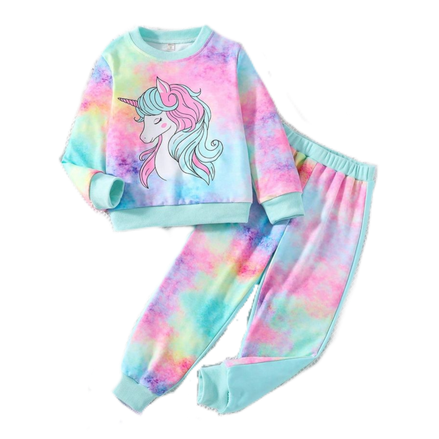 ست لباس دخترانه طرح یونیکورن
